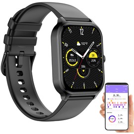 Newgen Medicals Pedometer: Fitness Smartwatch with 1.93 Inch Display, Hands-Free Calling, 100 Sports Modes, App (Smartwatch with Phone Function, Smartwatch Women's Waterproof)