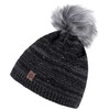 Compagno Winter Hat Knitted Hat Women's Bobble Hat Fleece Lining
