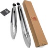 Vel. Premium Kitchen Tongs Set Non-Slip - Pack of 2