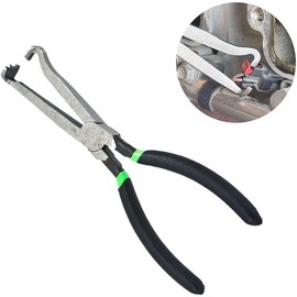 Electrical Disconnect Pliers, 1 Automotive Electrical Connector Disconnect Pliers, Long Spark Plug Disassembly Pliers, Tear Down Air Flow Sensors Fuel Injectors (Green)