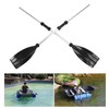 125cm/49.2in Detachable Afloat Oars Aluminum Alloy Paddles Dual End Portable