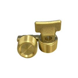 C CLINK Boat Garboard Drain Plug - 1/2" NPT Thread,Solid Brass Drain Plugs commonly Used in Boat Hulls 2pcs