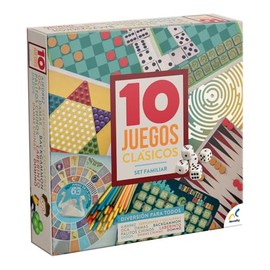 Novelty Corp - Novelty, Set Multi Juegos 10 en 1, Juego de Mesa, Máxima Calidad, Juegos Clásicos y Tradicionales                                      