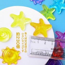 Jewelry Scooping Fair Toy, 17.6 oz (500 g), Approximately 230 Pieces Marine Animals, Treasure Search, Jewelry Grab, Children's Party, Summer Festival, Prize, Home, Bazaar, School Festival, Color and