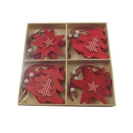 Heaven Sends - Scandi Star and Tree Christmas Decorations Boxed Set of 12