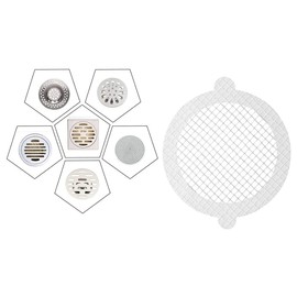 Adhesive Drain Covers - 25 Pk, Disposable Shower Drain Hair Catcher, Mesh Stickers, Shower Drain Cover, Shower Hair Drain Catcher, Bathtub Drain Hair Catcher, Drain Strainer, for Bathroom, Bathtub