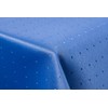 Punkte Damast Tischdecke 130x220 eckig in hellblau