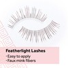Eylure Naturals No. 020 Reusable Eyelashes, Adhesive Included, Black, 4