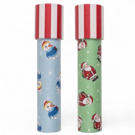 MIJOMA Kaleidoscope Christmas Set, Christmas Kaleidoscope for Wondering and Experimenting with Mirrors, Light and Colours, Classic Educational Toy for Children, Gift (2 Pieces 19 x 4.2 cm)