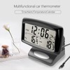 Car Temperature Dashboard Clock,Car Digital Clock Alarm Thermometer LED Clocks