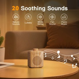 Unbranded Precision-Made Adaptable Maneuverable White Noise Machine with 20 Sounds Effects