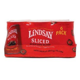 Lindsay Sliced Black Ripe Olives, 6.5 oz., 6 pk.