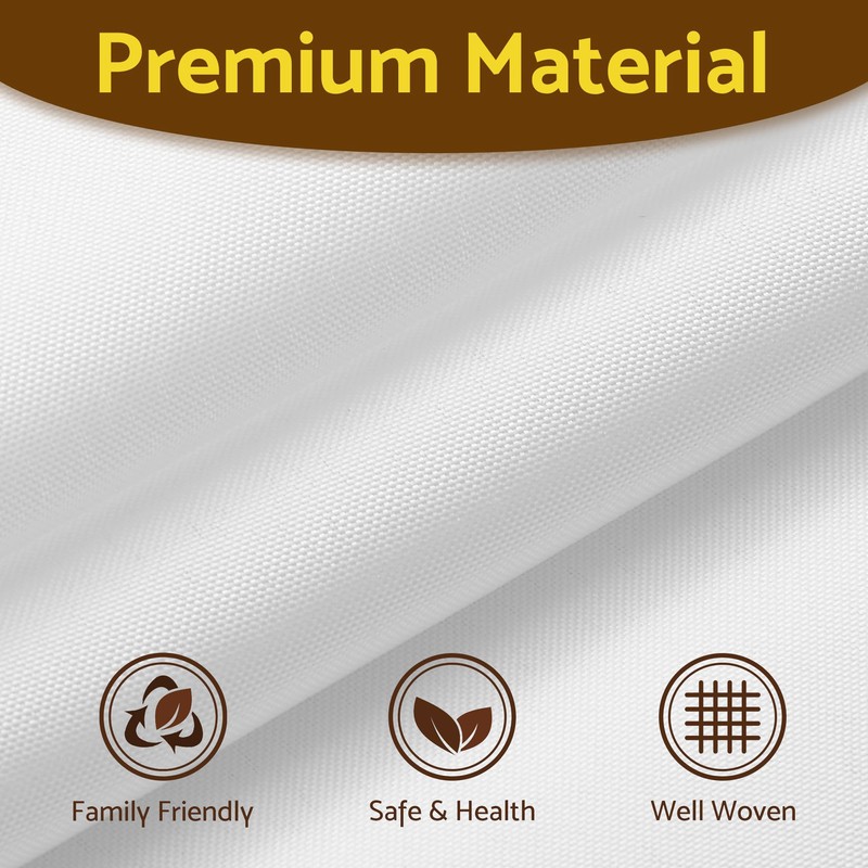 Barossa Design Fabric Snap-in Shower Curtain Liner Replacement, Removable &