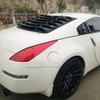 ECOTRIC Rear Windshield Louvers Window Sun Shade Cover ABS Compatible