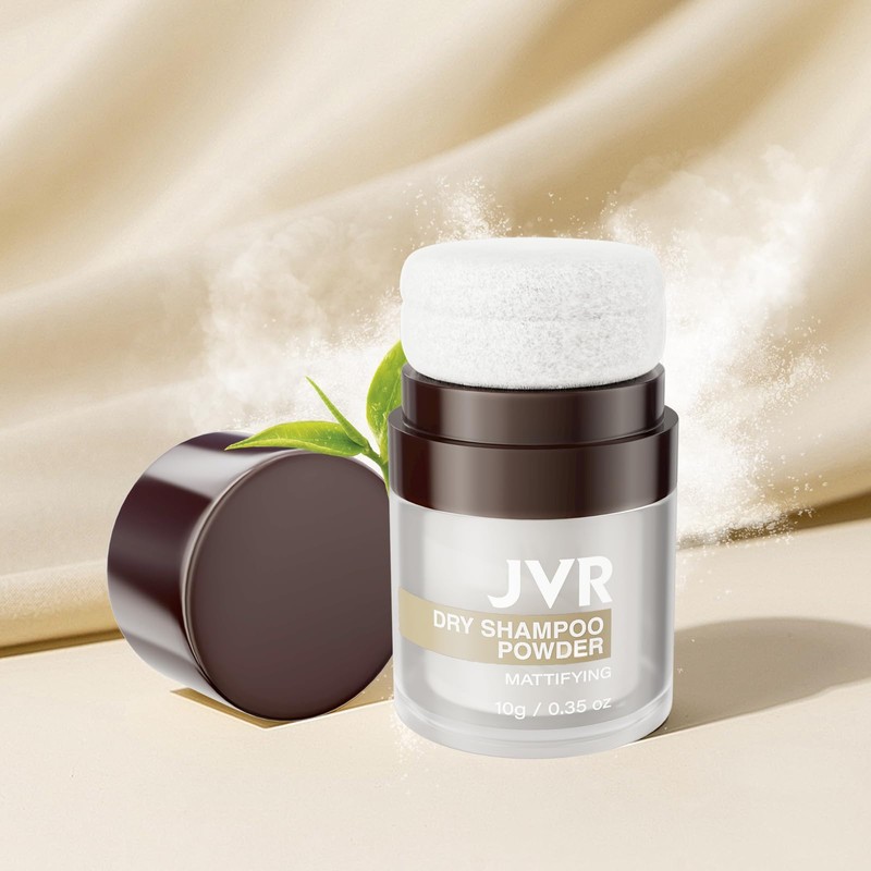 JVR Mattierendes Trockenshampoo-Puder, 10g, Vegan, Parfümfrei, Für alle Haartypen