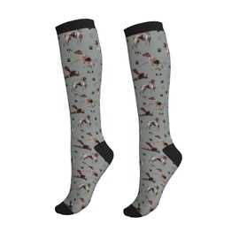 Geoocii German Shorthaired Pointer Dog Compression Socks For Women & Men 15-20 Mmhg, Dog Sock Best For Running, Nursing, Hiking, Flight&Travel