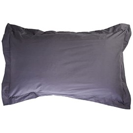 Helena Springfield Plain Dye Percale 50/50 Oxford Pillow Case, Charcoal, Single