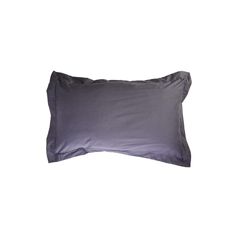 Helena Springfield Plain Dye Percale 50/50 Oxford Pillow Case, Charcoal,
