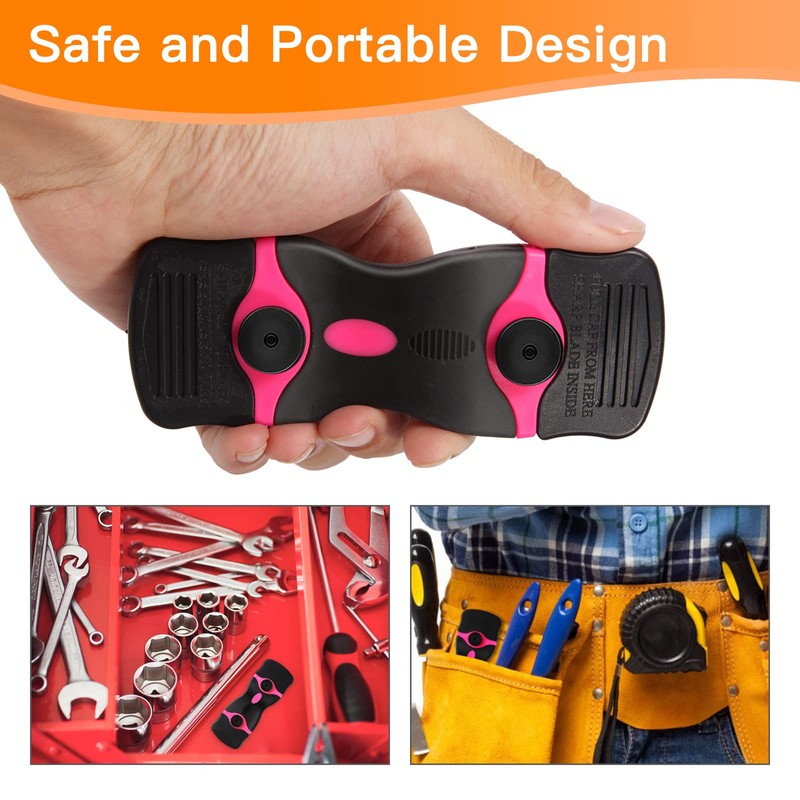 2PACK Razor Blade Scraper, 2-in-1 Scraper Tool with 20Pcs Plastic