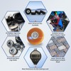 Luggage Wheels Replacement Kit 4PC Diameter 2in/50mm Thick 0.7in/18mm PU