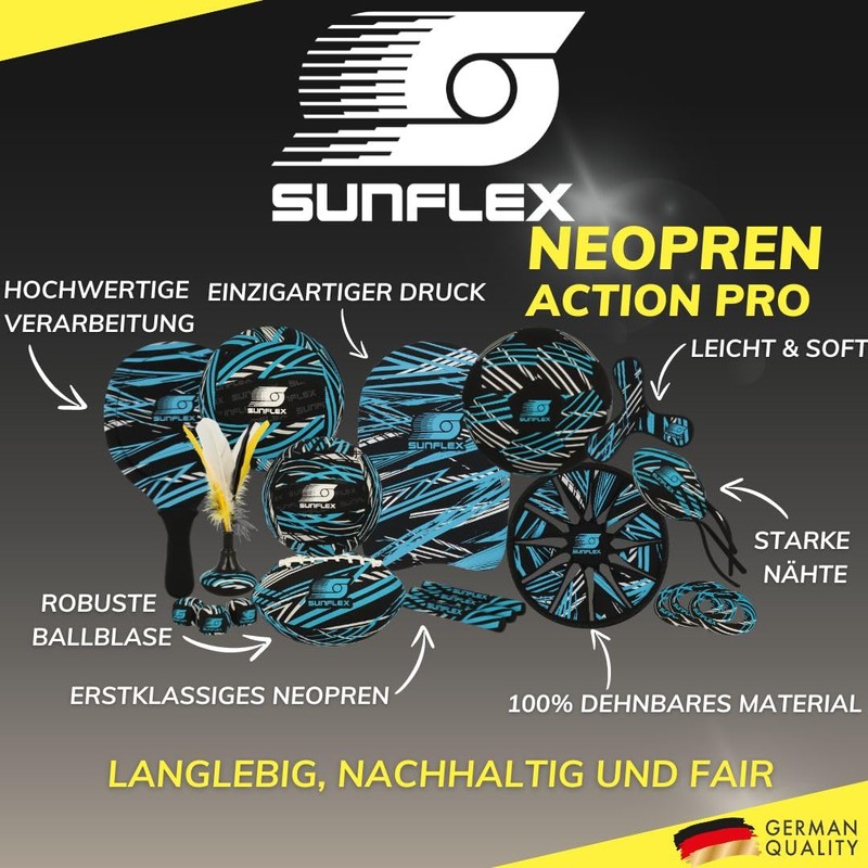 Sunflex Neoprene Sure Catch Set Action Pro with Two Bats