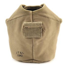 World War Supply US WW2 M1910 Canteen Cover Khaki marked JT&L 1942