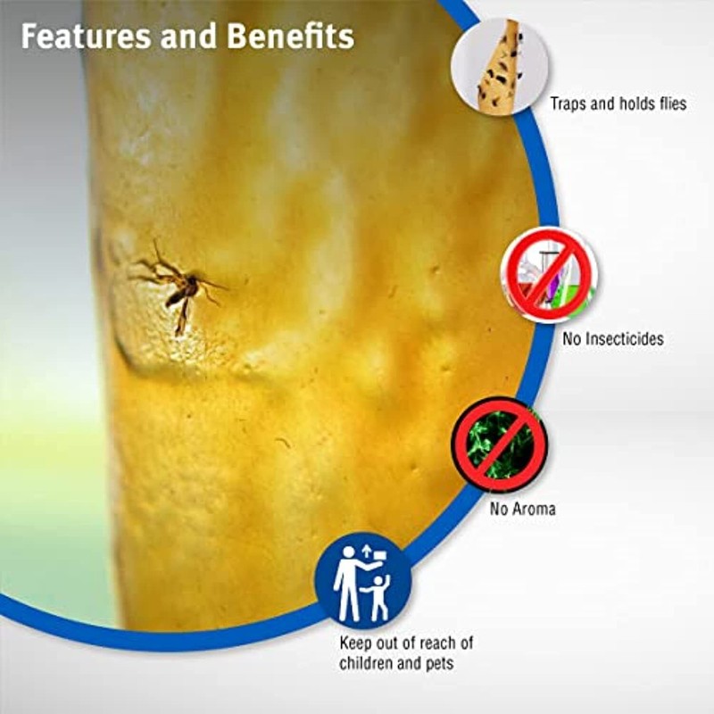 Raid Fly Ribbon Trap 10-Pack Flying Insect Tape Paper Catch