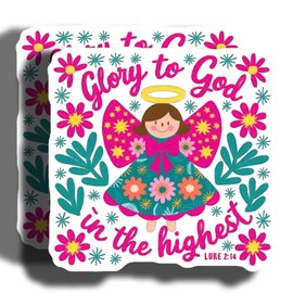 Angel Magnets - Bible Verse Magnets - Christian Home Decor Magnets - 2 Pack - 5" On Longest Side - Made in USA - PLDFMAG3913