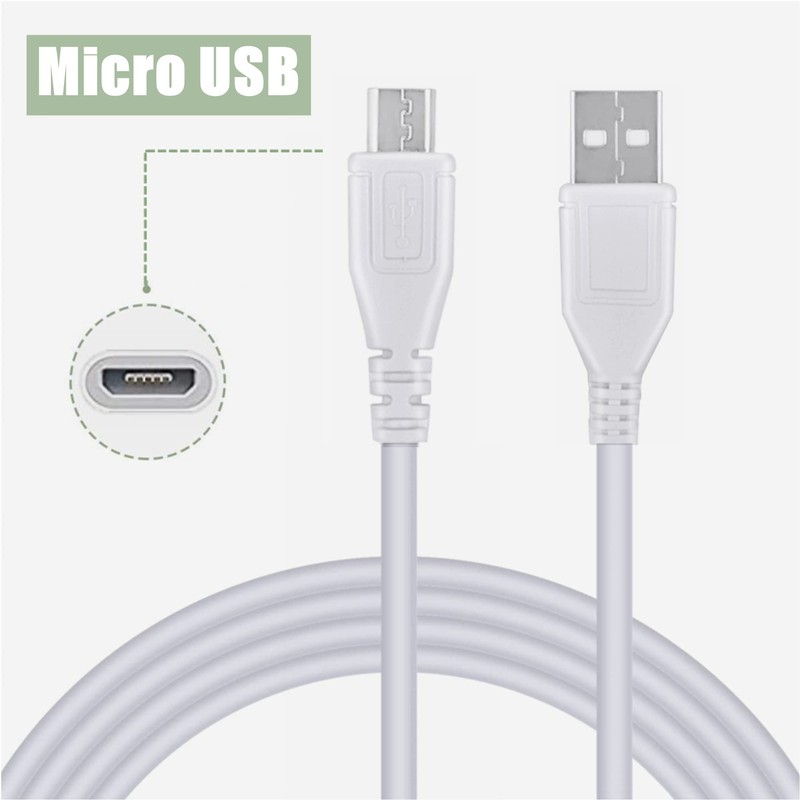 CJP-Geek 3.3ft White Micro USB Cable Laptop PC Data Sync