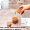 High Borosilicate Glass Measuring Cup-V-Shaped Spout,120ml(4OZ) Glass Measuring Beaker for