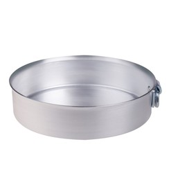 Pentole Agnelli Professional Aluminium 3 Mm. Cylindrical Pie Pan With Ring, Diameter 28 Cm.