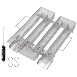 Lyeiaa Cold Smoke Generator, Stainless Steel for Cold Smoking, Food Smoker, Meat, for Kettle Grill, BBQ, Oven.