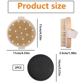 Dry Brushing Body Brush, for Lymphatic Drainage, Exfoliating Dead Skin and Cellulite