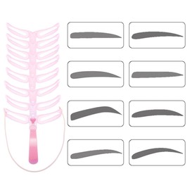 Pack of 8 Eyebrow Stencils for Beginners, Eyebrow Shapes, Eyebrow Stamp Stencil, Reusable Eyebrow Stencil, Eyebrow Ruler Stencil for Women Girls Makeup Tool