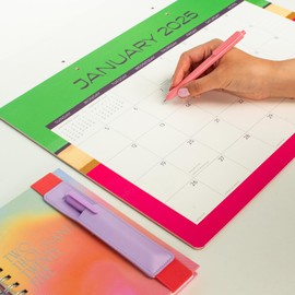 2025 Calendar - Deluxe Monthly Wall Calendar 2024-2025, Orange Circle Studio 12 Month Wall Calendar, January 2025 - December 2025, 12" x 12", Ideal for Home Office - Monthly Color Theory Prints