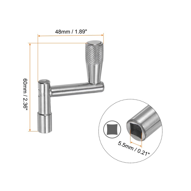 sourcing map Drum Tuning Key Quick Release Z-shaped Drum Keys