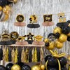 Class of 2025 Graduation Decorations Honeycomb Centerpiece, 9pcs Gold and