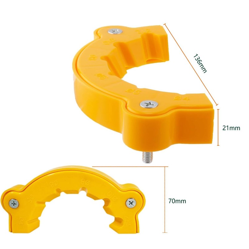 KEWAYO Drill Sharpener for Angle Grinder - Universal Sharpener 4-12