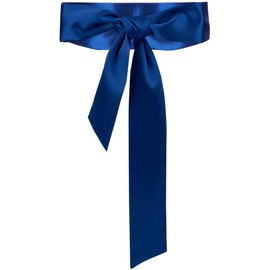 craspire Women's Satin Waist Belt Blue Long Dress Sash Waist Belt 2 Inch Wide Satin Fabric Women For Formal Special Occasions Bridal Wedding Bridesmaid Party Shirt Dresses Prom Band