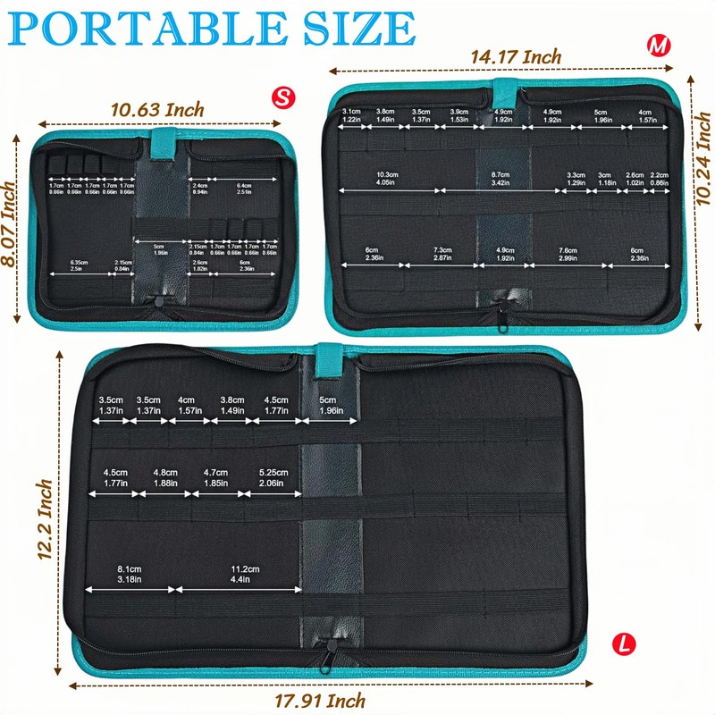 BLIRITEL Tool Bag Organizer, Oxford Tool Case Hardboard Kit, Portable