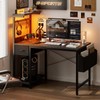 Grandder Gaming Desk 47 Inch with Power Outlet and LED