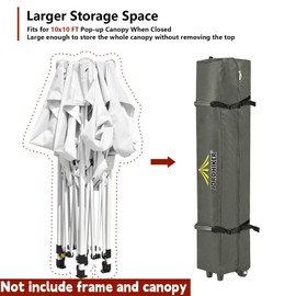 Jorohiker Wheeled Carry Bag for 10x10 Canopy Instant Tent,Heavy Duty Pop up Canopy Tent Universal Rolling Storage Bag with Handles,Bag Size 49.2"x8.72"x8.72"