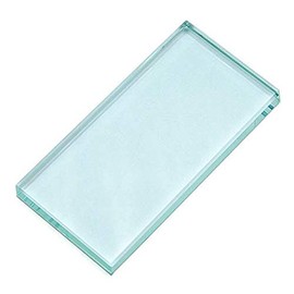 Pro Nail Art Painting Color Toning Glass Board Makeup Palette Eyelash Extension Adhesive Glue Pallet Glass Palette Stand（2 x 4 Inch ）