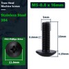 M5-0.8 x 16mm Truss Head Machine Screws, Stainless Steel 304,
