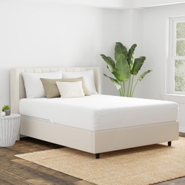 AllerEase Cotton Fresh Mattress Protector - Full Size Cotton Zip FlexFit Waterproof Allergy Defense Odor Neutralizing