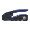 RJ45 Crimp Tool Pass Through Crimper with RJ45 Cat6 Crystal