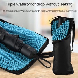 Umbrella Case Waterproof Oxford Cloth Portable Wet Umbrella Storage Pouch Folding Umbrella Bag Strong Water Absorption for Home Car Work and School 11 * 4.72 inch
