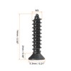 uxcell M3 x 14mm Wood Screws Phillips Flat Head Carbon