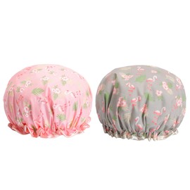 TOVINANNA 2pcs Bathing Hat Large Shower Cap Spa Shower Cap Bathing Hair Cap Cap Bath Caps Printed Shower Cap Shampoo Shower Cap Shower Caps for Bath Hat