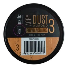 Acrílico Cover Punto Nails Color Almond 3 1 Onz Efecto Polvo                                                                                          